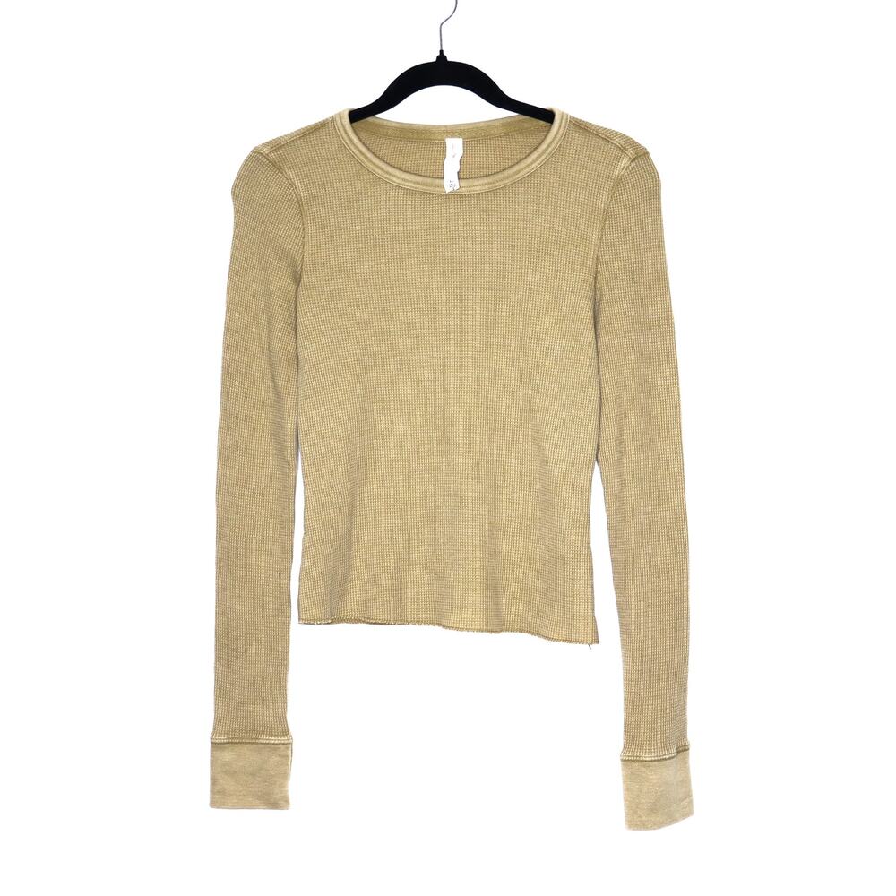 Anthropologie Tan Long Sleeve Tee